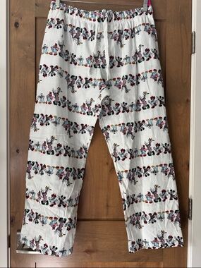 NWOT Old Navy x Disney Mickey Mouse Pajama Pants Womens XXL White Flannel Cozy